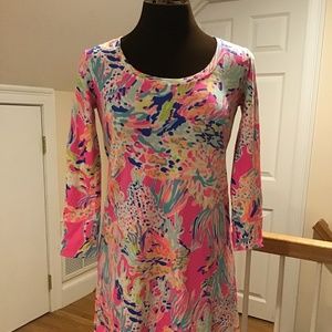 Lilly Pulitzer Devon Dress tiki pink